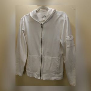 Chico's Spa Sweater with Hoodie